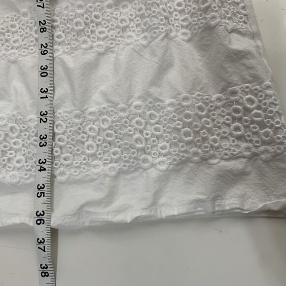 Whyci Womens Size 44 White Pleated V-Neck 3/4 Sleeve Dress Knee Length - Picture 12 of 12